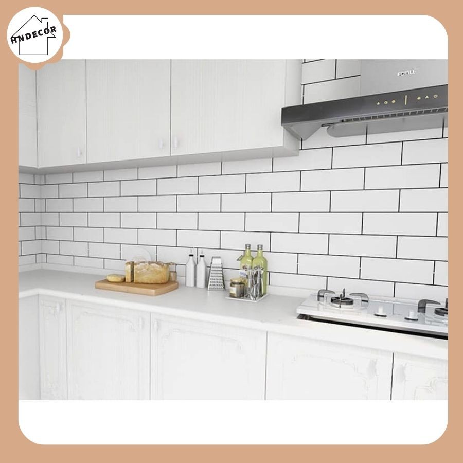 Decal gạch bông khổ 100x60cm - Decal dán bếp - Dán nhà tắm - HN Decor