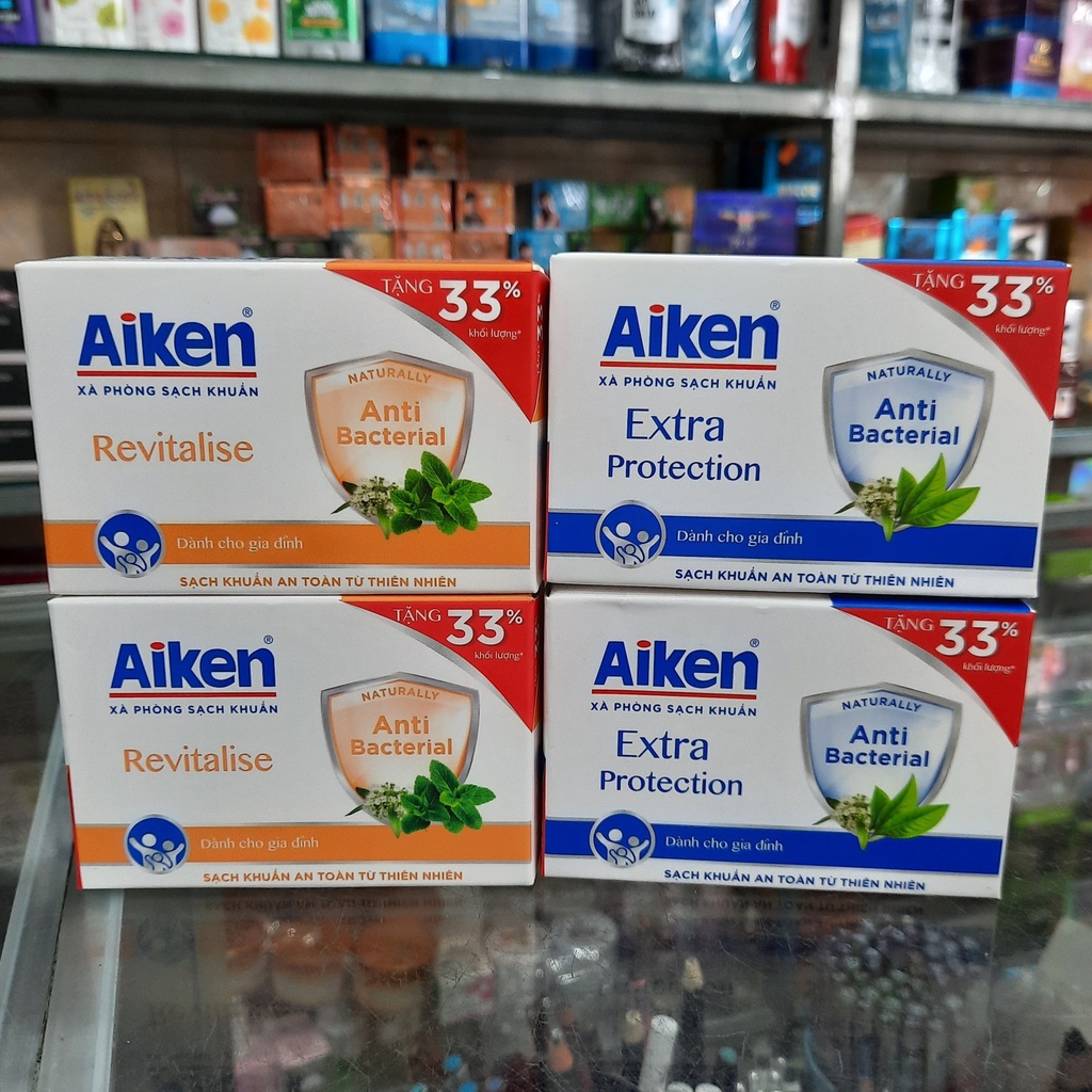 Xà bông cục sạch khuẩn Aiken 120g
