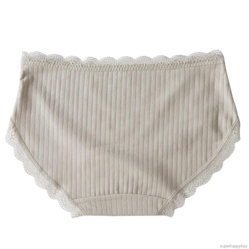 Quần lót cotton phối ren gợi cảm cho nữ