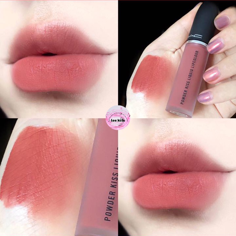 Son MAC 989 Mull It Over Cam Hồng Đất - Powder Kiss Liquid