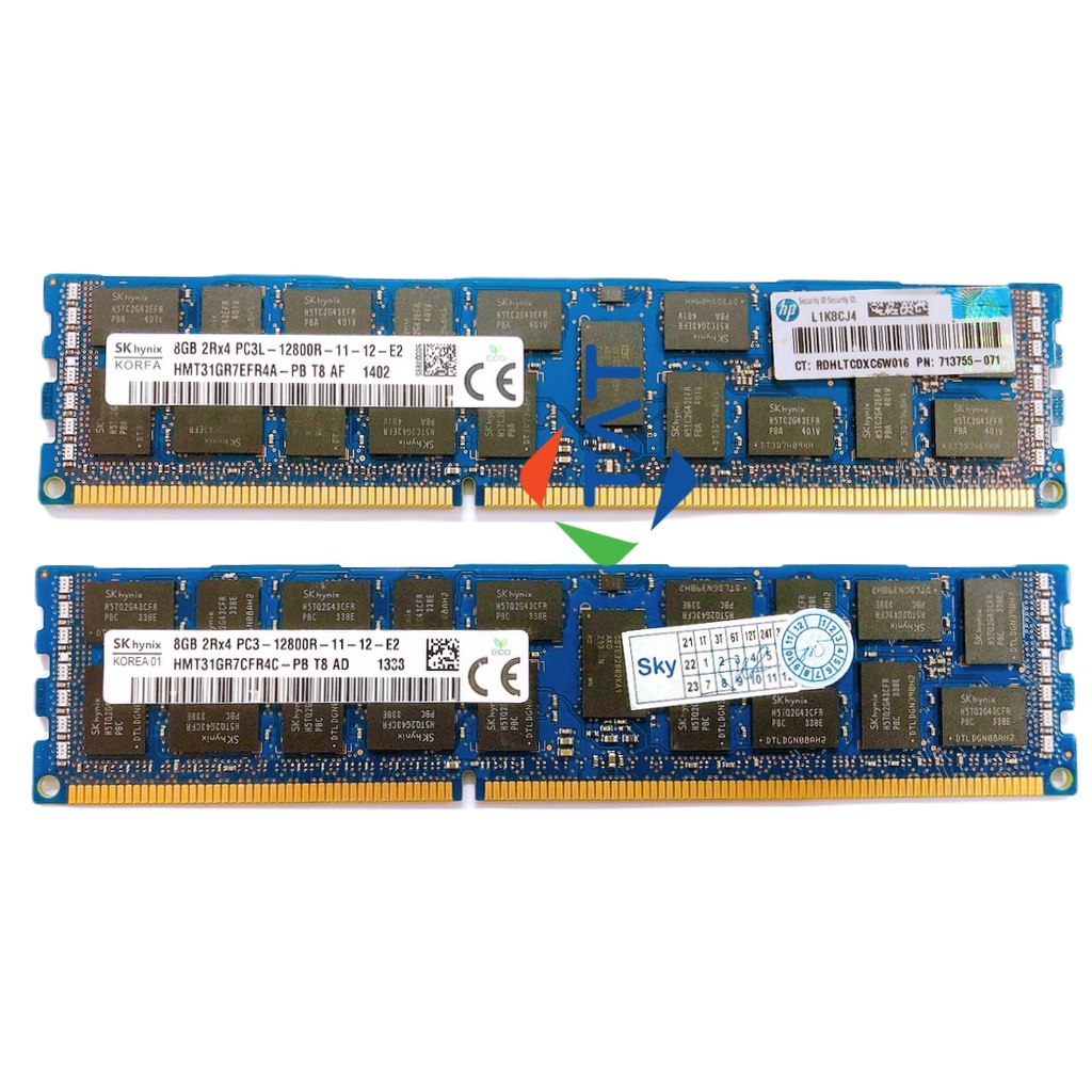 Ram ECC Hynix 8GB DDR3 1600MHz PC3L-12800R 1.35V Registered Dùng cho Server Workstation