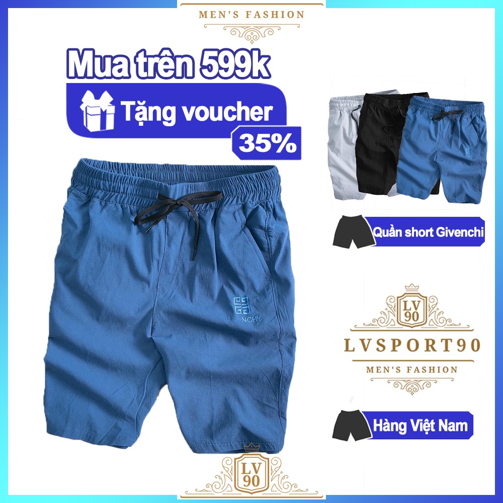 Quần ngố nam 💎SALE💎 quần short sooc Givenchi chất liệu phải cotton sần cao cấp mặc nhà chạy bộ phong cách Hàn Quốc