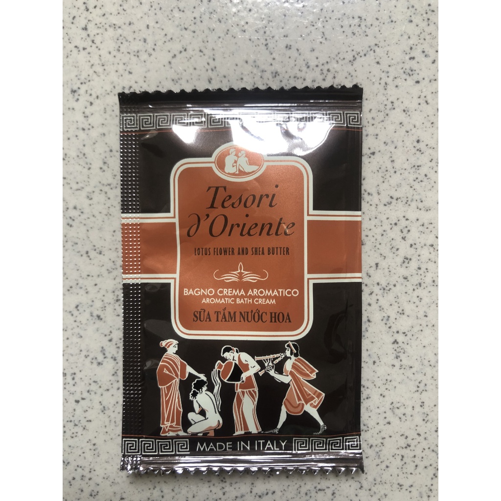 SET 3 GÓI DÙNG THỬ SỮA TẮM TESORI D'ORIENTE HOA SEN .