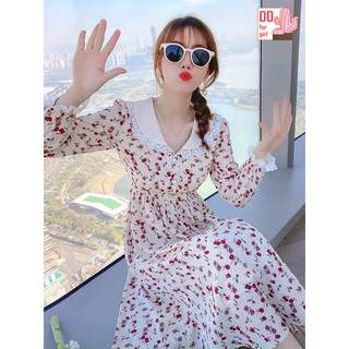 Đầm tiểu thư hoa nhí xinh xắn - dd011