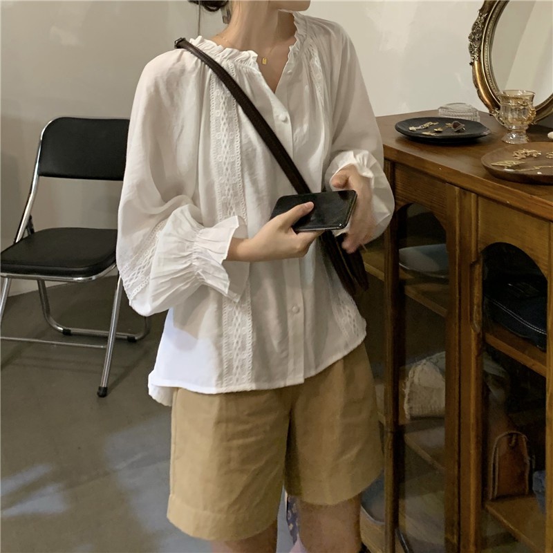 Áo BH mỏng dáng rộng tay dài thời trang mùa hè cho nữ