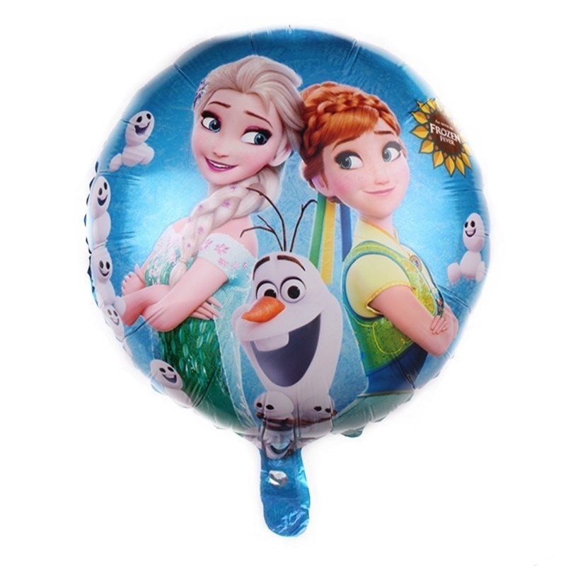 Bong Bóng Tròn 18 Inch In Hình Công Chúa Disney Xinh Xắn Trang Trí Tiệc Sinh Nhật Cho Bé
