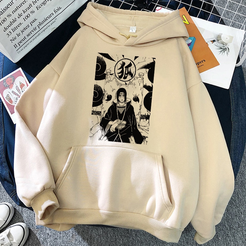 Áo hoodie hip hop họa tiết anime Akatsuki Nhật Bản dành cho nam nữ