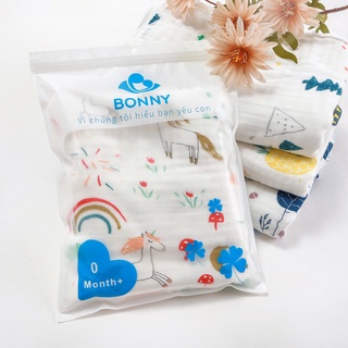 Khăn Tắm BONNY Cho Bé 4 Lớp Sợi Tre Dày, Mềm, Thấm Hút Tốt (Kt:1m1x1m2)