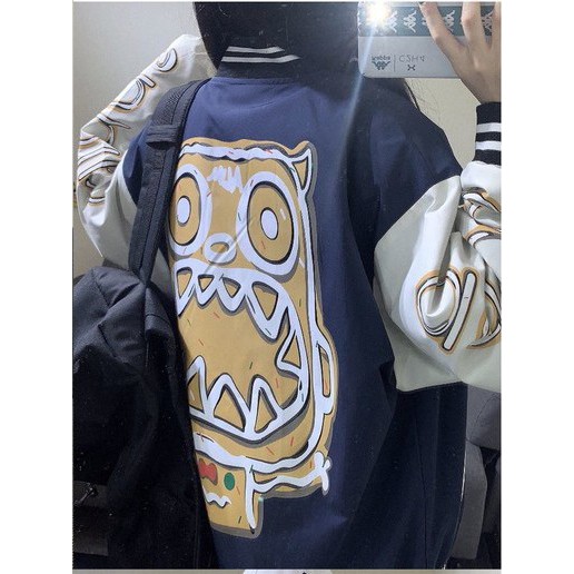 Áo khoác dù form rộng phối nút hình cú mèo thể thao - Mã 03 | BigBuy360 - bigbuy360.vn