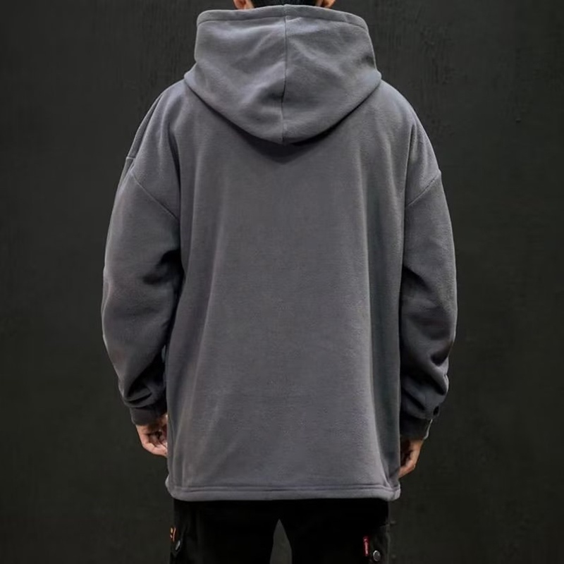 Áo Hoodie Cổ Cao Dài Tay Thêu Họa Tiết Phong Cách Hip Hop Hàn Quốc Thời Trang Nam M-3XL