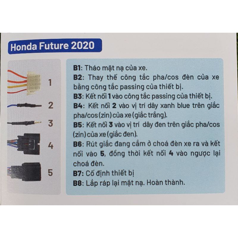 ( 2 NĂM BH) mạch tắt đèn pha kèm passing FUTURE