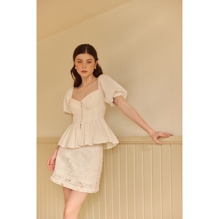 Kaia | áo kiểu nữ cúp ngực xếp ly - elena pleated top