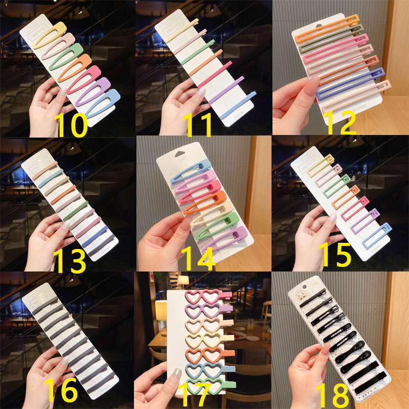 Set Kẹp Tóc Nhiều Màu Đáng Yêu Cho Nữ
