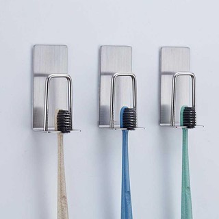 Móc Dán Tường Để Bàn Chải Cốc Đánh Răng , Móc Treo Đồ Inox Cao Cấp Không Cần Khoan