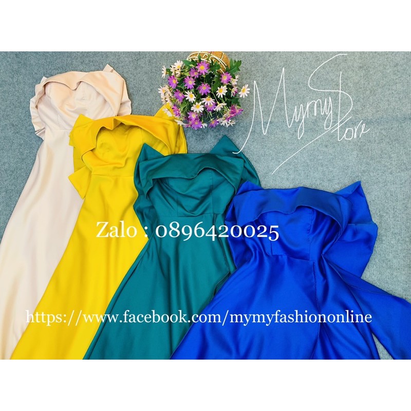 KÈM ẢNH/VIDEO THẬT ĐẦM MAXI CÚP NƠ LƯNG SIÊU TO SANG TRỌNG - CÓ SIZE M/L ĐẾN 57KG - MS263V | BigBuy360 - bigbuy360.vn