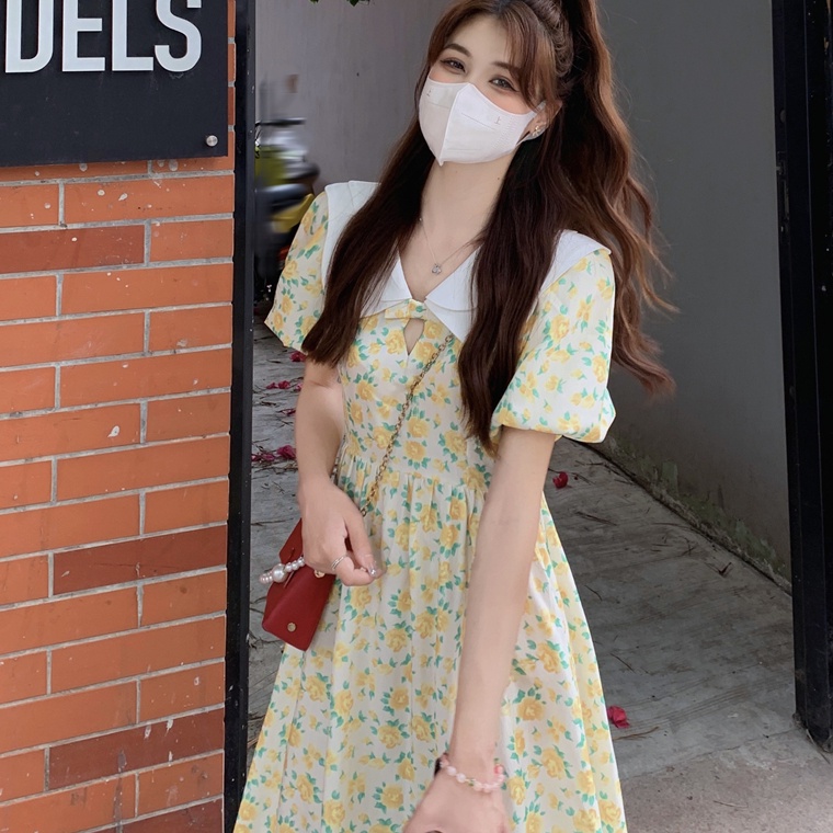 đầm tay phồng váy hoa nhí vintage váy tiểu thư sang chảnh đầm dài váy bầu mùa hè váy hoa nhí dáng dài đầm bigsize nữ váy nữ xinh váy đi chơi đầm đi tiệc đầm nữ