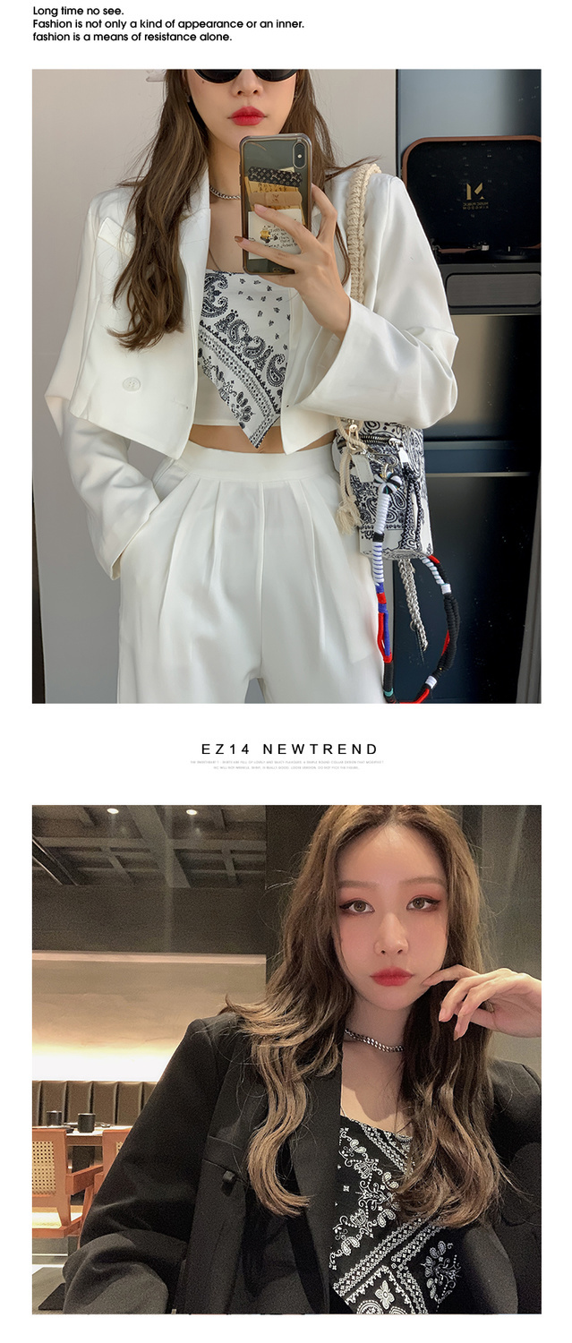 Áo Croptop Sát Nách Hoạ Tiết In Phong Cách Retro Quyến Rũ | BigBuy360 - bigbuy360.vn