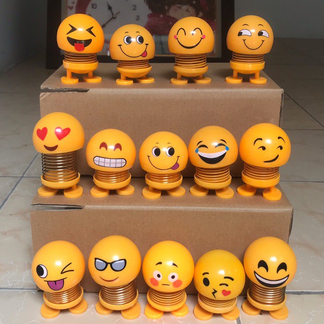 combo 5 thú nhún lò xo emoji ngẫu nhiên khác nhau giá bán cho vui