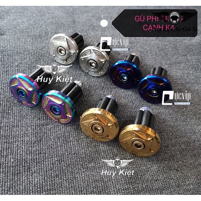 (2290) Gắn Mọi Loại Xe + Cặp Gù Chống Đổ Tay Lái Titan Phi Tiêu 5 Cạnh K4
