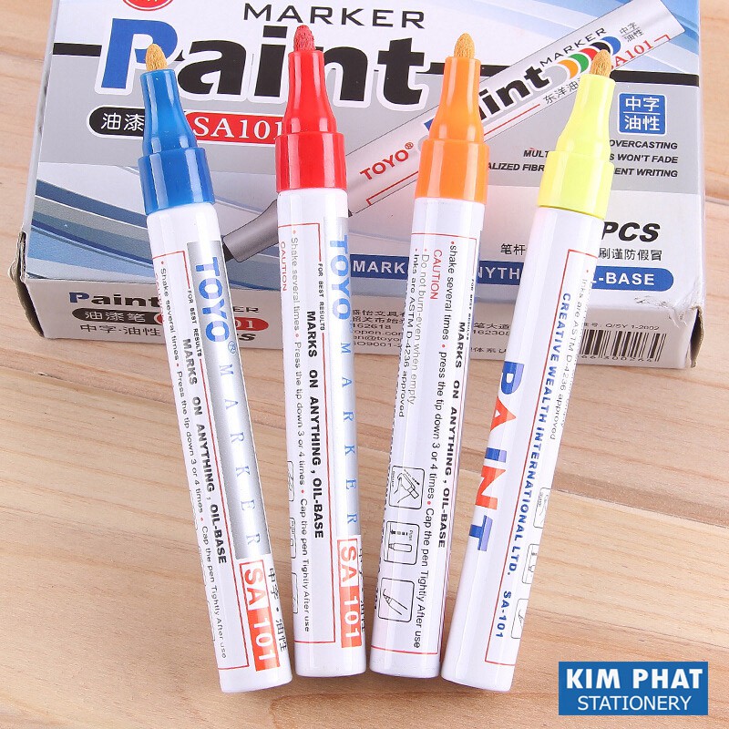 Bút sơn MARKER PAINT không phai màu, nhanh khô, chống thấm nước TOYO