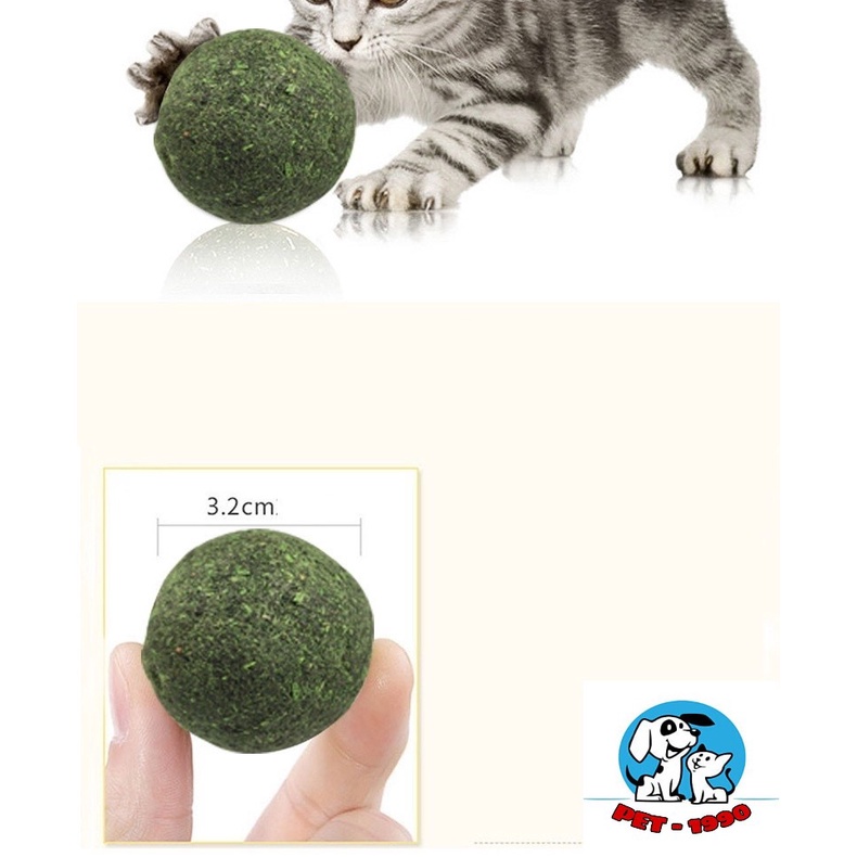 Viên Cỏ Bạc Hà Catnip Hình Viên Nén Tròn Làm Sạch Răng Miệng,Giúp Tiêu Búi Lông Kích Thích Hưng Phấn Cho Mèo