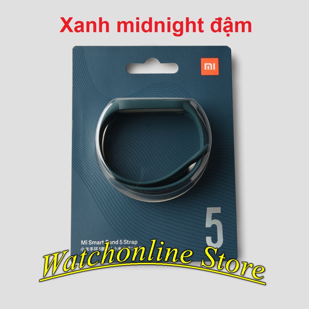 Dây đeo silicon Mi band 5 / Miband 6 chính hãng Xiaomi - Dây đeo silicon thay thế miband 5 / Miband 6 c