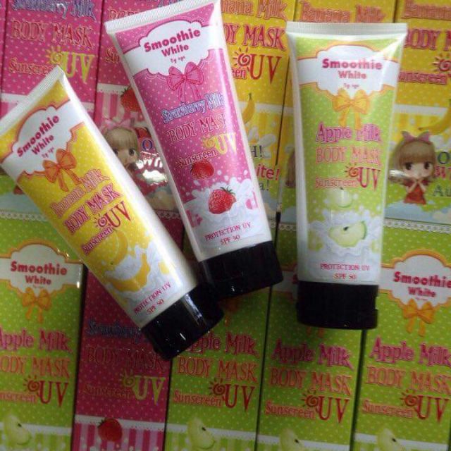 Kem chống nắng Smoothie White Body Mark Lotion -  chiết xuất từ trái cây. 
🇨🇷Xuất xứ: Hãng AYA THAILAND