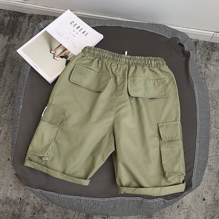 Quần Short Kaki Nam Nữ Túi Hộp Unisex- MayLinh shop- Quần Đùi Túi Hộp Dây Rút, Chất Liệu Vải Kaki Dày Dặn Form Chuẩn