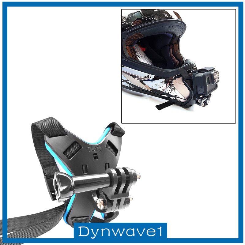 [DYNWAVE1] Motorcycle Helmet Strap Mount Front Chin Mount for   9/8/7/6/5/4 Sports Camera Action Camera Accessories VLOG/POV Shoot