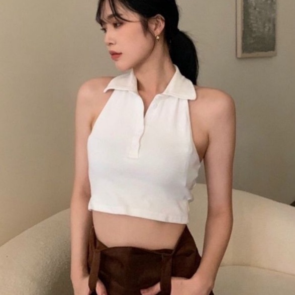 Áo ba lỗ cổ trụ Hở lưng P-C