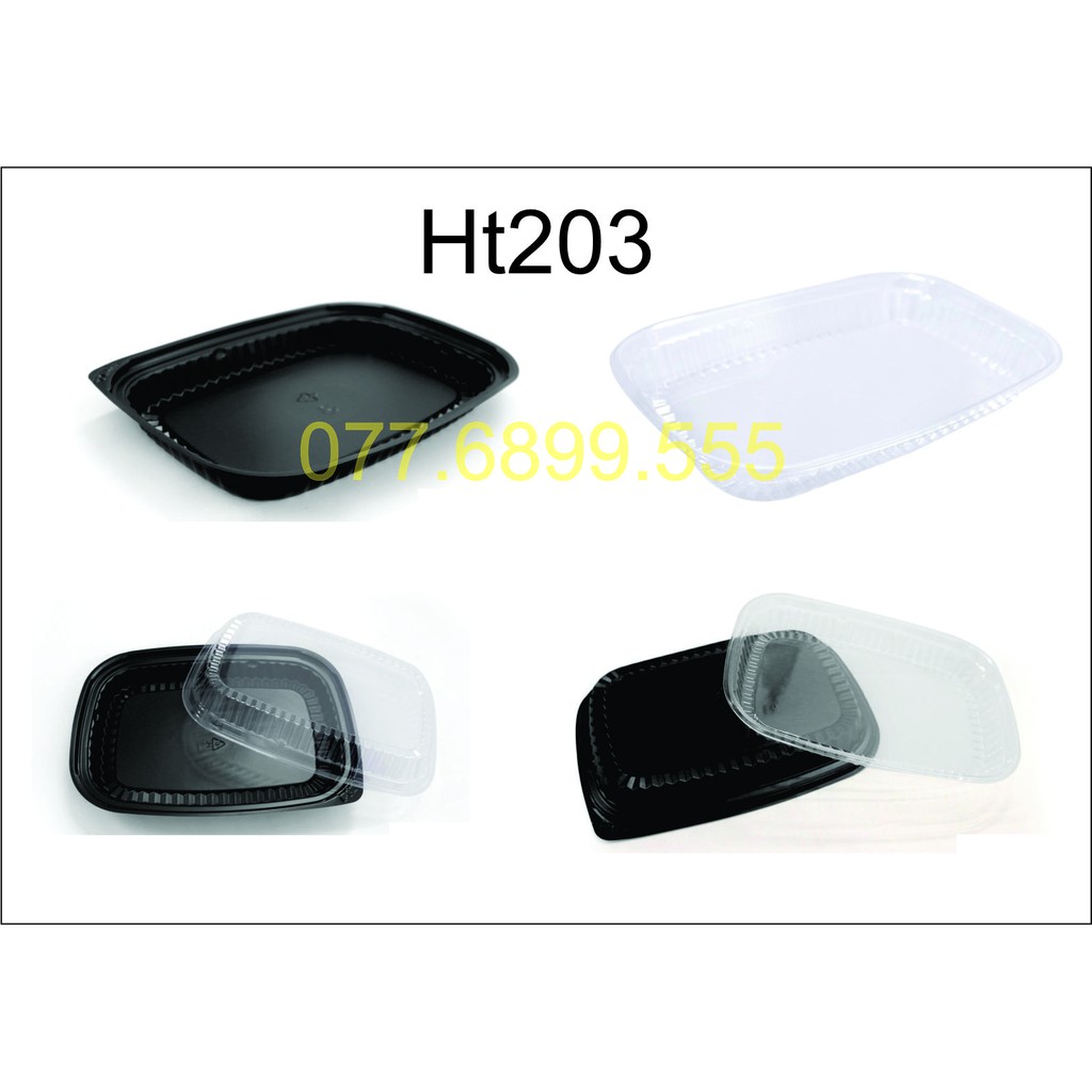 50 Hộp đế đen HT203 (Hộp 1 ngăn lớn)