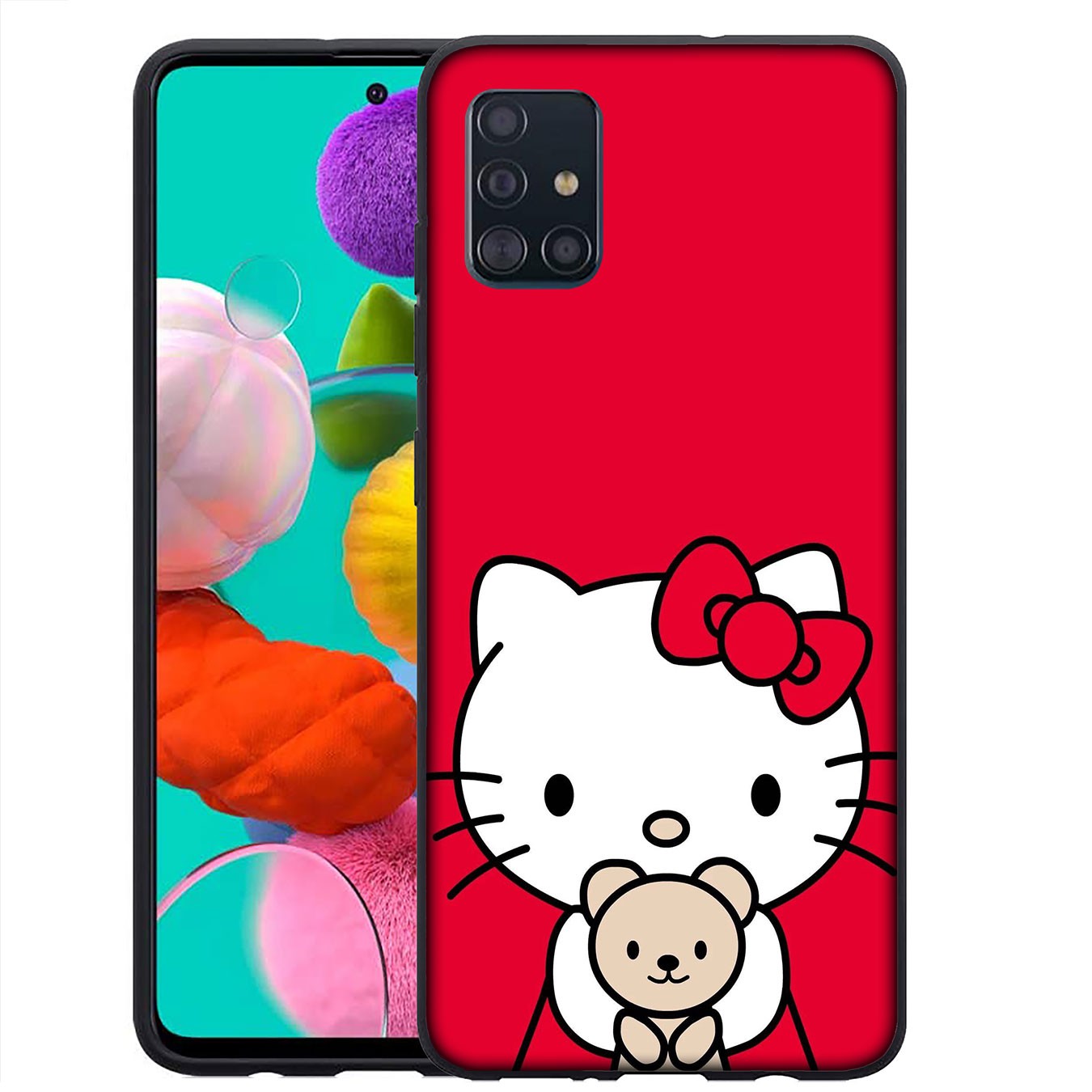 Samsung Galaxy A02S J2 J4 J5 J6 Plus J7 Prime A02 M02 j6+ A42 + Casing Soft Silicone cute Hello Kitty Cartoon Phone Case