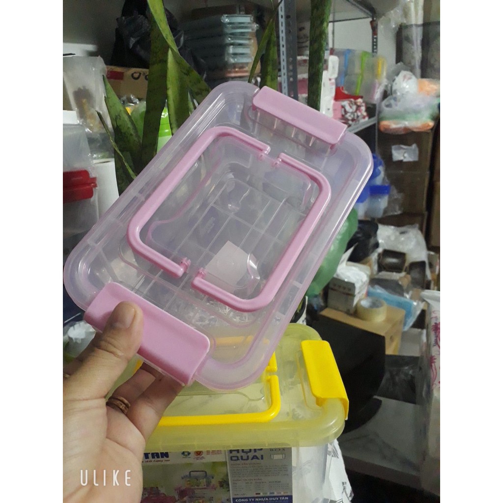 Hộp Nhựa Hai quai Duy Tân( Giao Màu Ngẫu Nhiên)