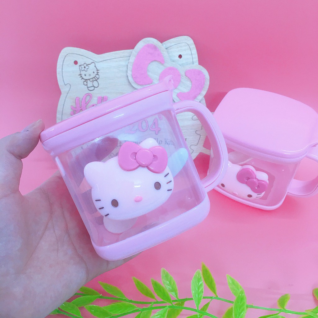 Hũ đựng gia vị kèm Thìa Hello Kitty