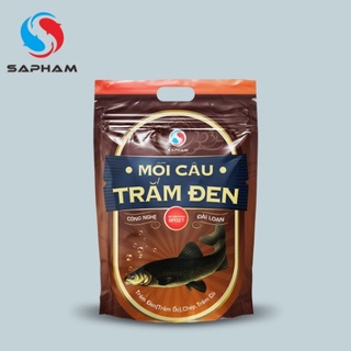 Mồi câu trắm đen vị thơm Sapham , chuyên câu cá trắm trắng, cá chép, trắm dạng cỏ 1500g - Đồ câu sapham