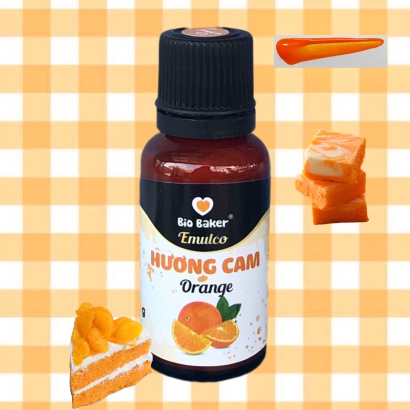 Hương và màu thực phẩm Cam Bio Baker Dạng Gel 20g - PL173