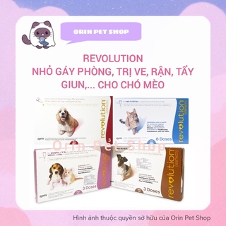 REVOLUTION nhỏ gáy trị ve rận dành cho chó mèo ( lẻ 1 tuýp )