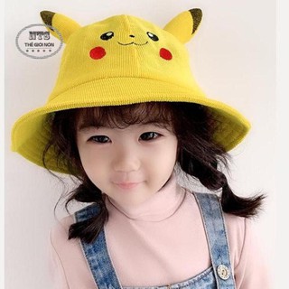 NÓN PIKACHU CHO BÉ, MŨ TAI BÈO HOẠT HÌNH CHO BÉ