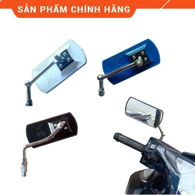 Gương thời trang ,gương chiếu hậu ,gương hình chữ nhật xe máy xe đạp điện các màu