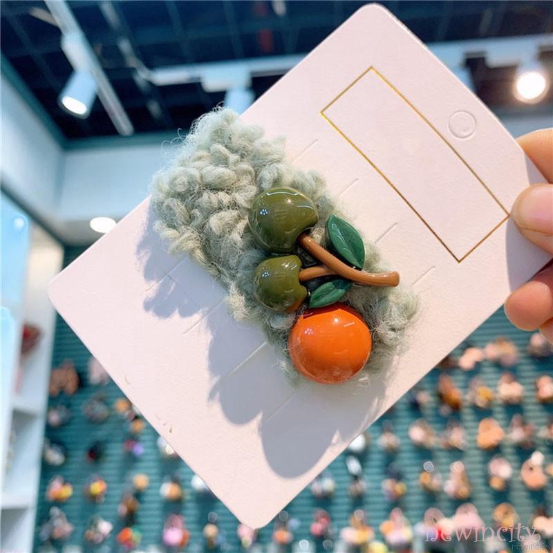 Kẹp tóc hình quả anh đào đáng yêu cho bé gái