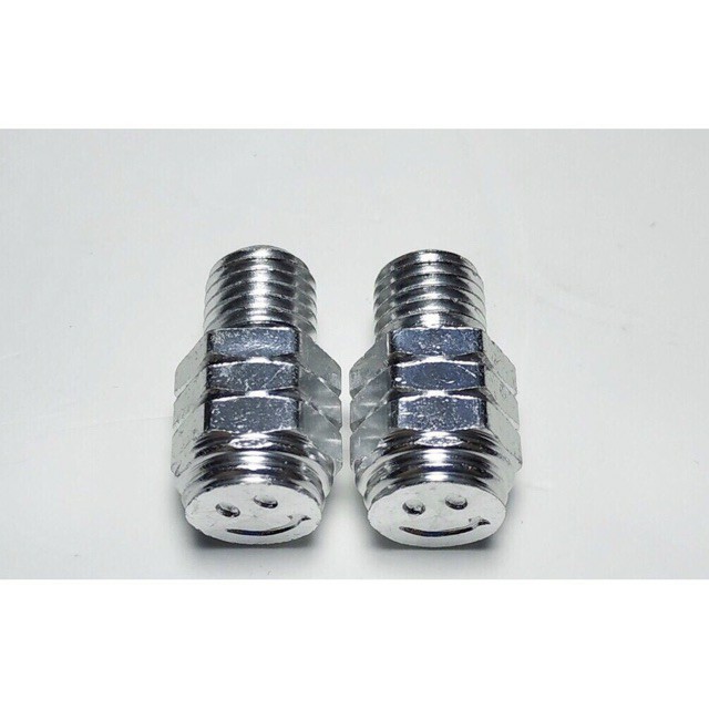 Ốc mặt cười chân gương xe máy ren xuôi, ren ngược bịt chân gương xe máy