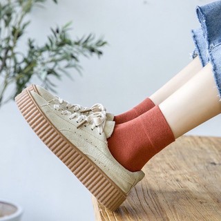 Tất len gân vintage cổ cao (1 đôi)