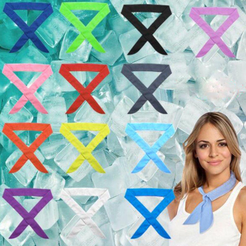 MAG Khăn Choàng Cổ Làm Mát Mùa Hè Nhẹ Màu Xanh Dương Tím Đen