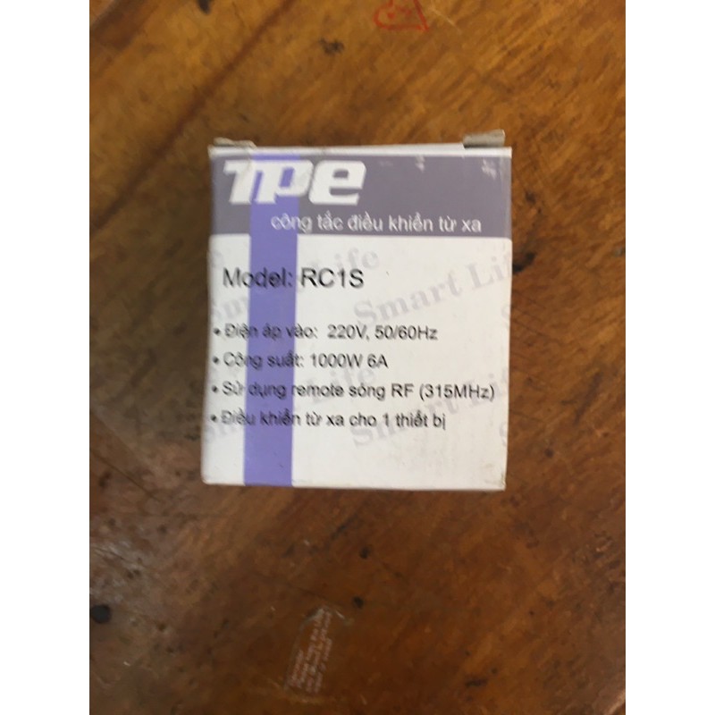 Công tắc điều khiển từ xa sóng RF 315MHz TPE RC1S