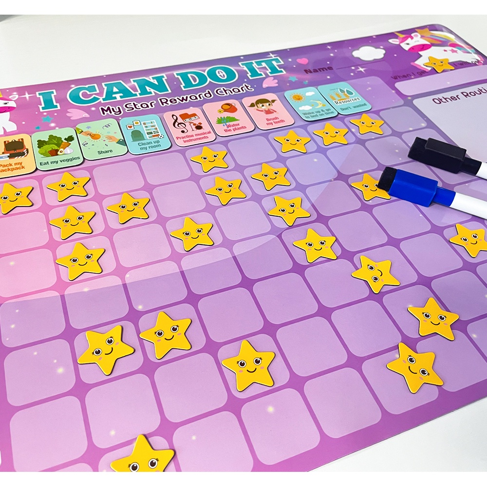 Đồ Chơi Bảng Phần Thưởng Từ Tính Dán Tủ Lạnh "I Can Do It" Cho Bé
