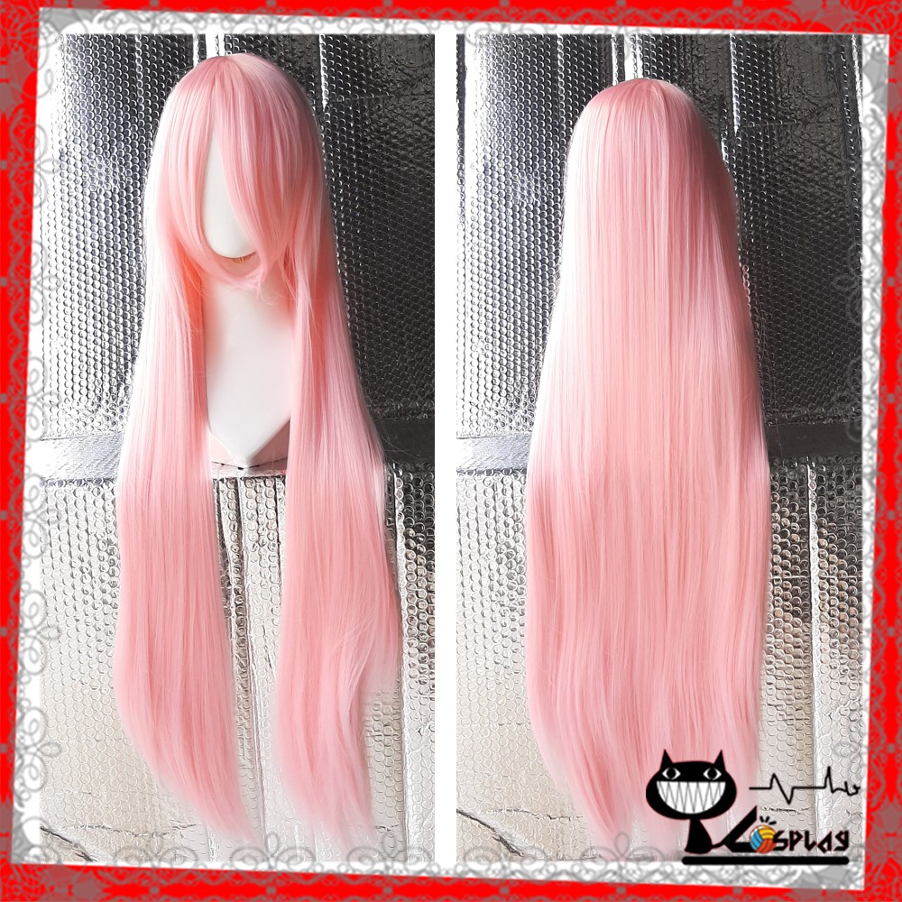 [Sẵn] Wig/tóc giả cosplay Zero Two - cơ bản nữ thẳng hồng phấn/hồng nhạt 1m -100cm tại Miu Cosplay