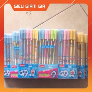 Hộp 12 chiếc bút bi xoá được  - khách sỉ ib