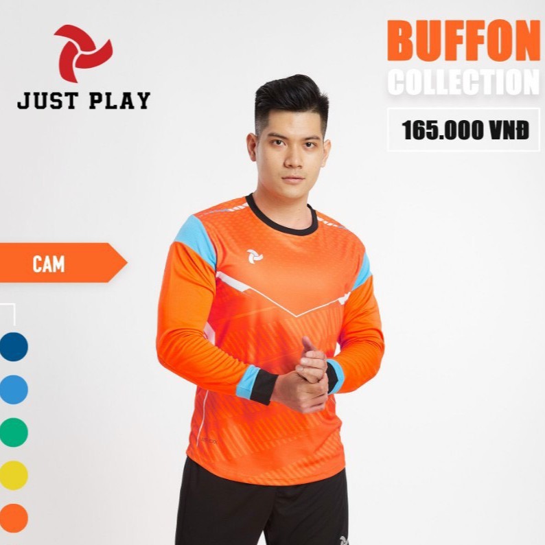 Bộ Quần Áo Thủ Môn Buffon Cao Cấp 2021 - Vải Mè Siêu Thoáng - Chính Hãng Justplay