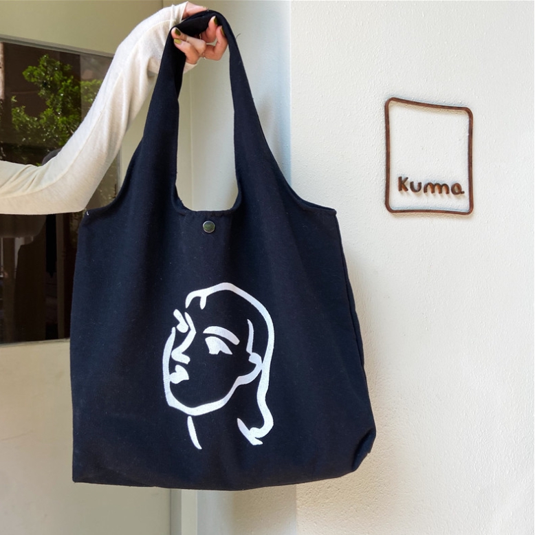 Túi vải tote đeo chéo nữ canvas đựng đồ thời trang LOT STORE TX006