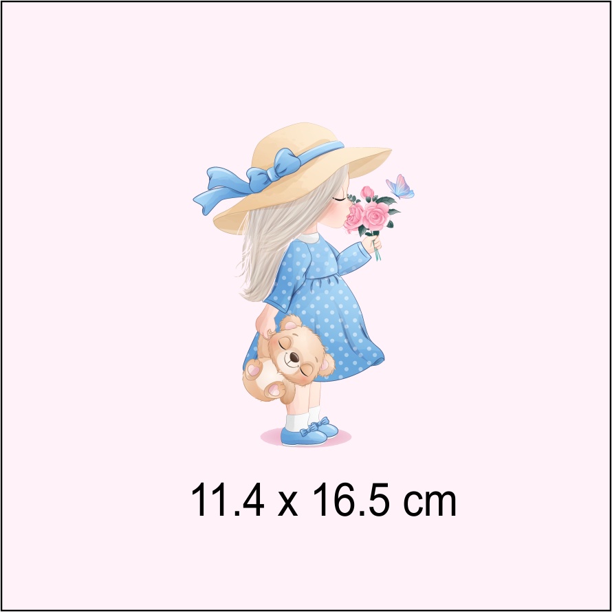 Hình ủi, hình in nhiệt - công chúa Bale xinh đẹp in áo trẻ em